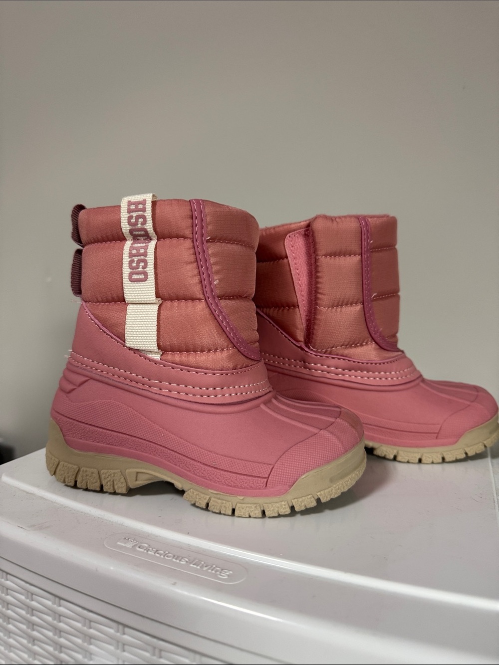 OshKosh B'gosh Pink Quilted Puffer Snow Boots